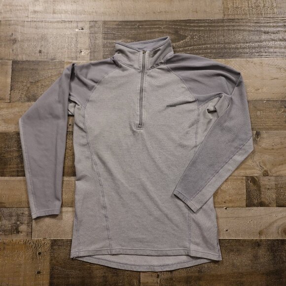 Patagonia Capilene Expedition Quarter-Zip Pullover Men's Medium Gray Base Layer - Picture 1 of 13